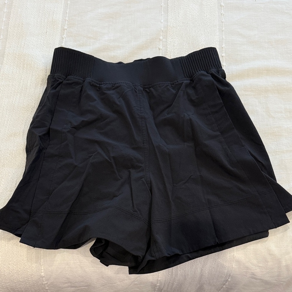 Lululemon black stretch woven shorts